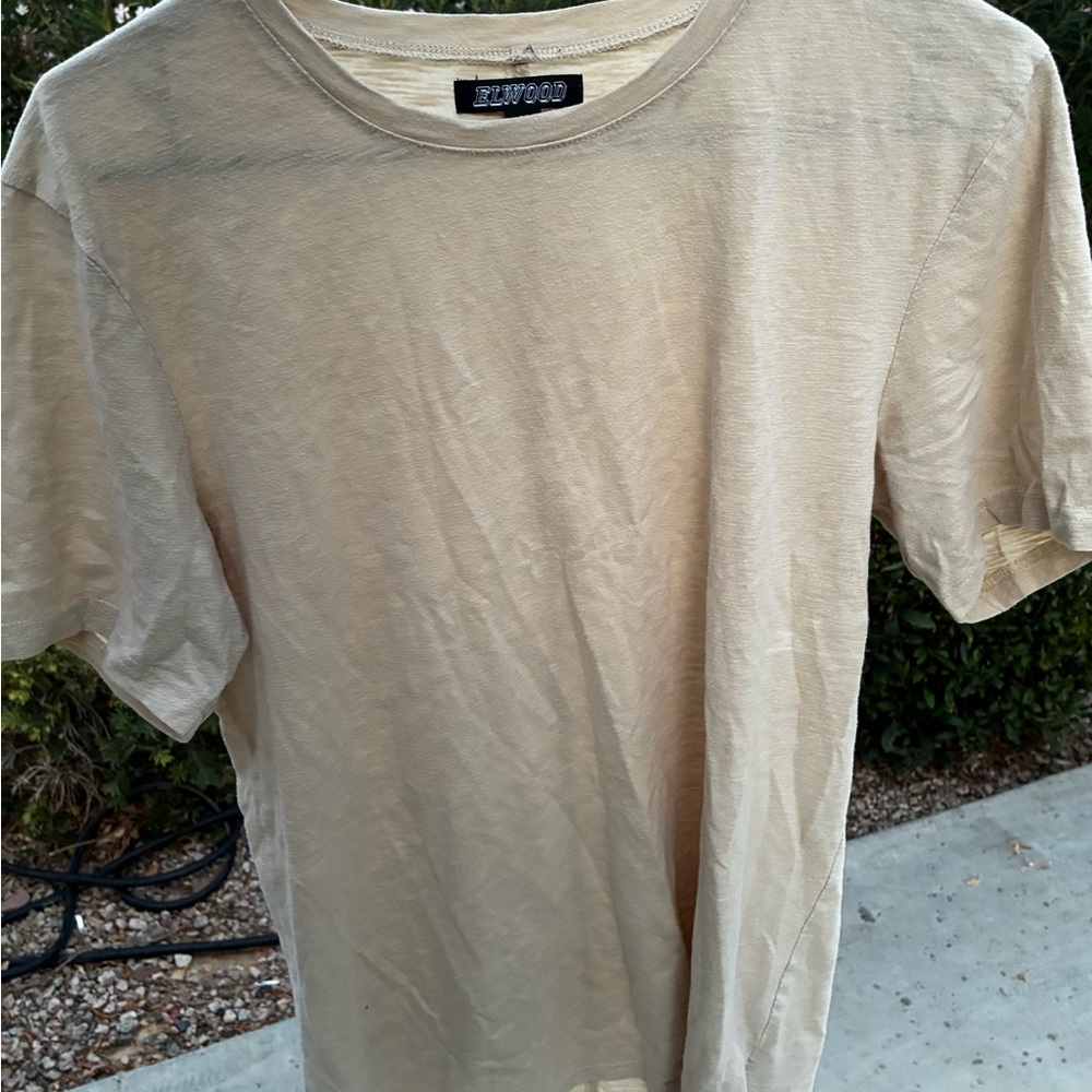 Men's Beige T-Shirt